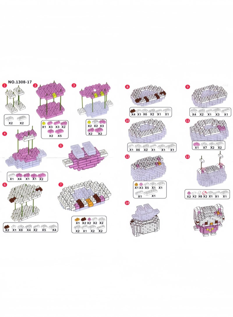 Sanrio 3 pcs Mini Building Blocks Anime Character Set , Ages +14, Toys Gifts for Kids and Adults - Image 5